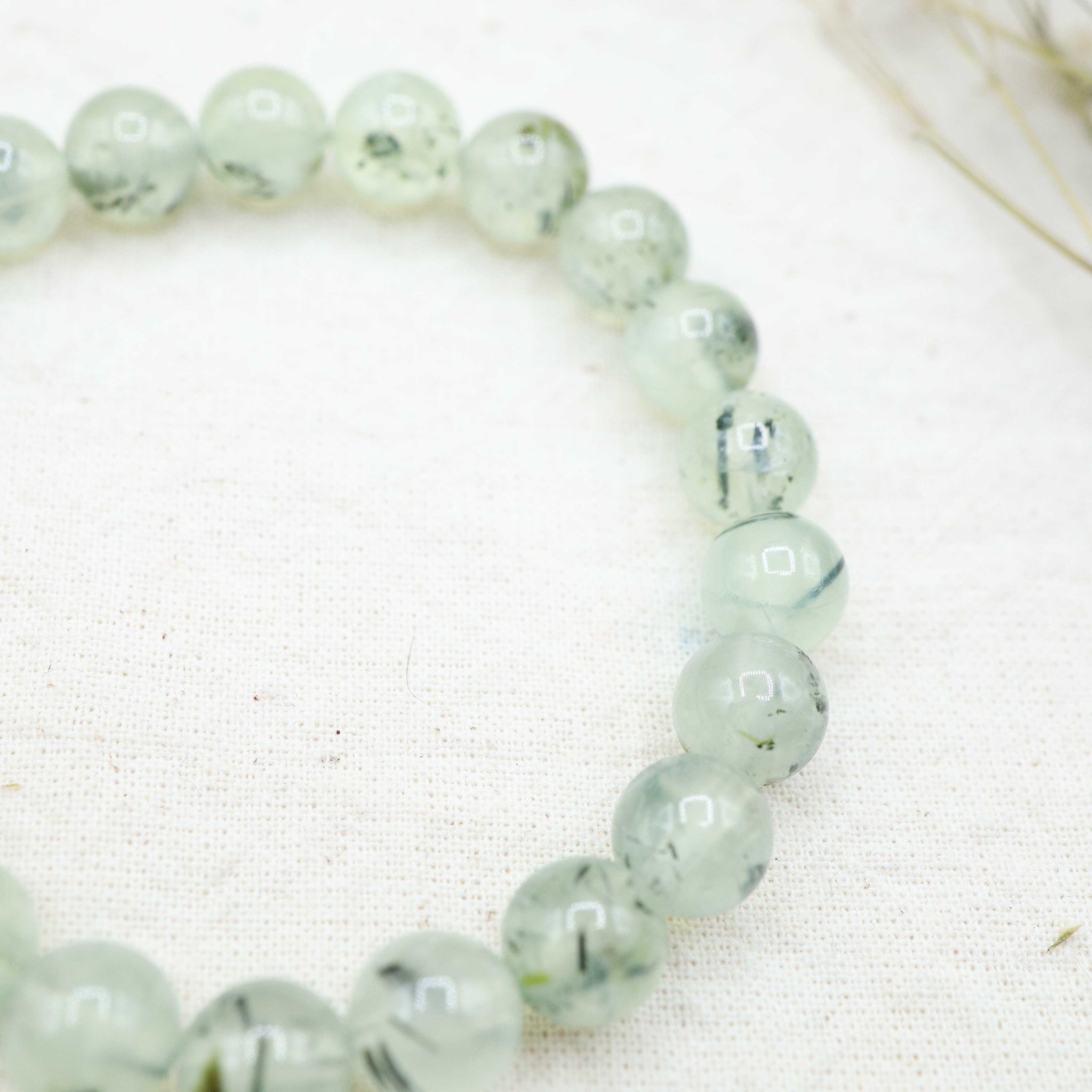 Prehnite Bracelet - Beads 8mm