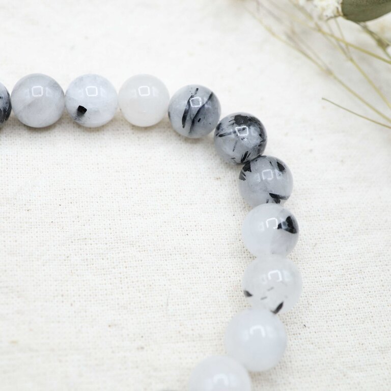 Quartz tourmaline Bracelet - Beads