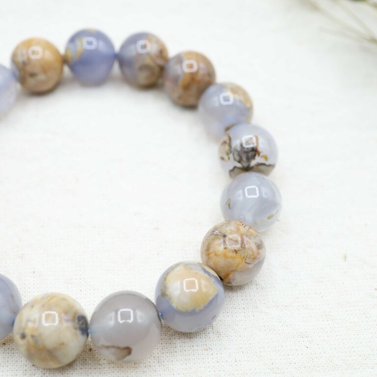 Blue Chalcedony Bracelet - Beads