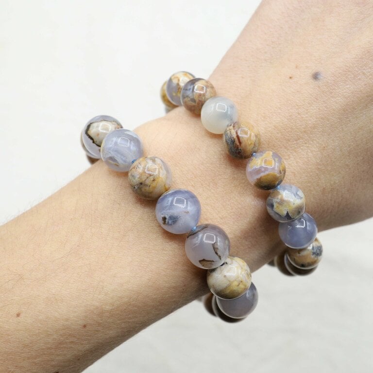 Blue Chalcedony Bracelet - Beads