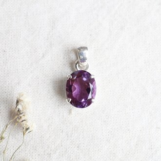 Pendentif Améthyste - Ovale Pendentif Améthyste - Ovale