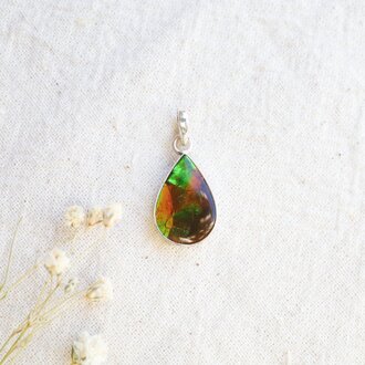 Pendentif Ammolite - Goutte