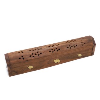 Porte-encens en bois - Coffret éléphant Porte-encens en bois - Coffret éléphant