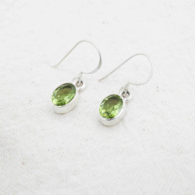 Peridot Earrings - Simple