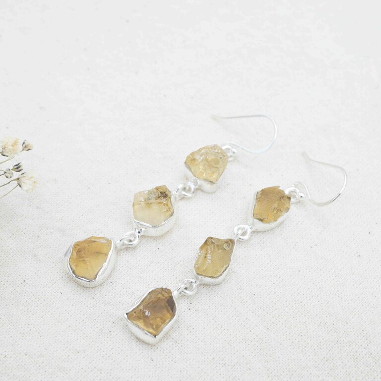 Citrine Earrings  - Abondance