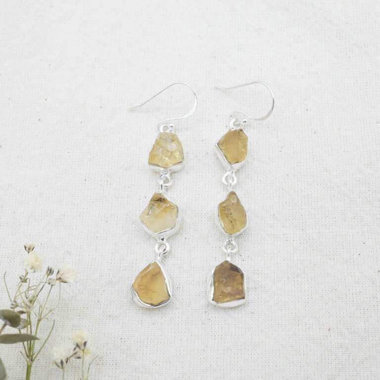 Citrine Earrings  - Abondance