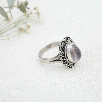 Bague Quartz rose - Iris Bague Quartz rose - Iris