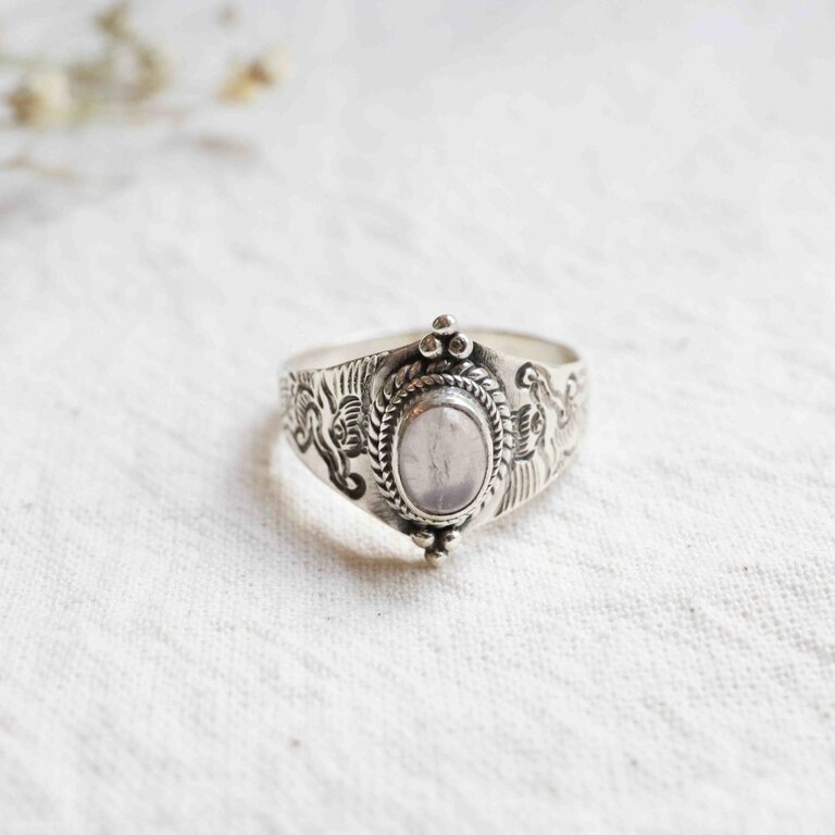 Bague Quartz rose - Draco