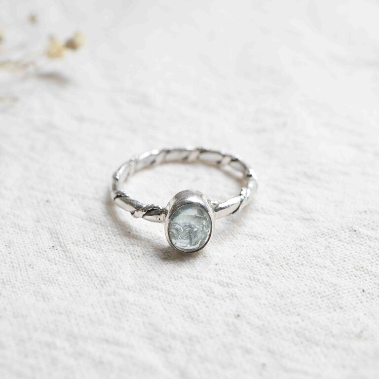 Aquamarine Ring - Torsade