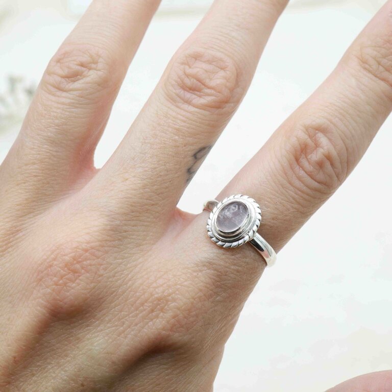 Rose Quartz Ring - Arlo