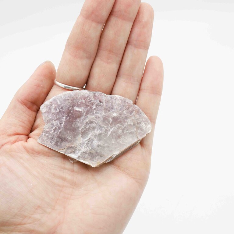 Lepidolite - Rough slice