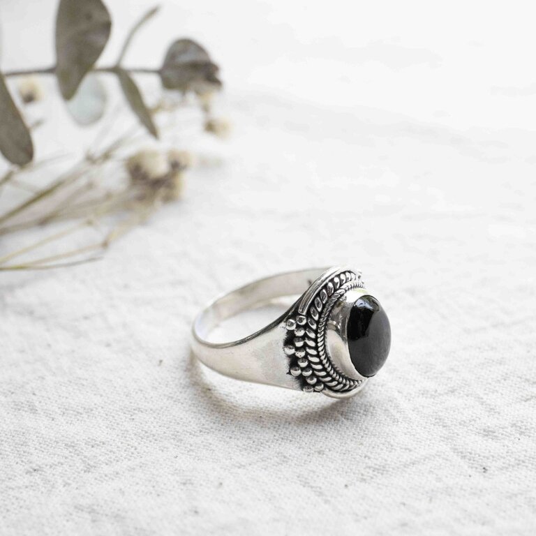 Black Tourmaline Ring - Solaire