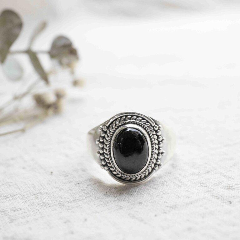 Black Tourmaline Ring - Solaire