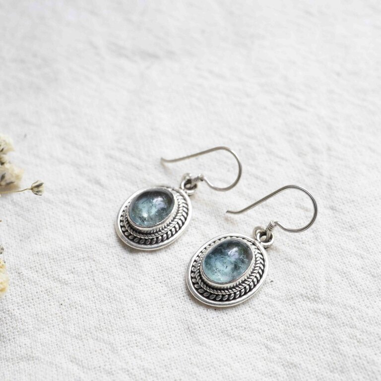 Aquamarine earrings - Iberis