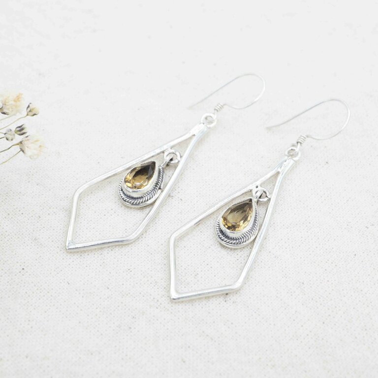 Boucles d'oreilles Citrine - Forseti