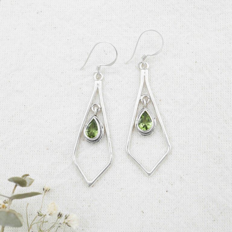 Boucles d'oreilles Péridot - Forseti