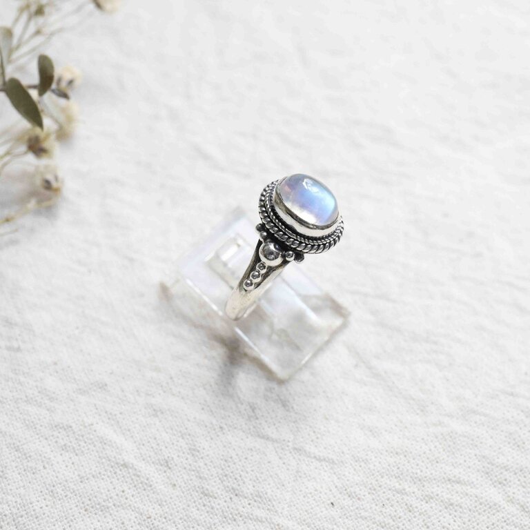 Rainbow moonstone ring  - Darla