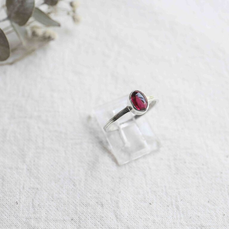 Bague Grenat - Hibiscus