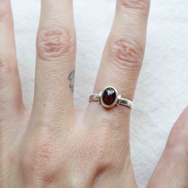 Garnet Ring - Myosotis