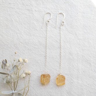 Citrine Earrings - Hoya Citrine Earrings - Hoya