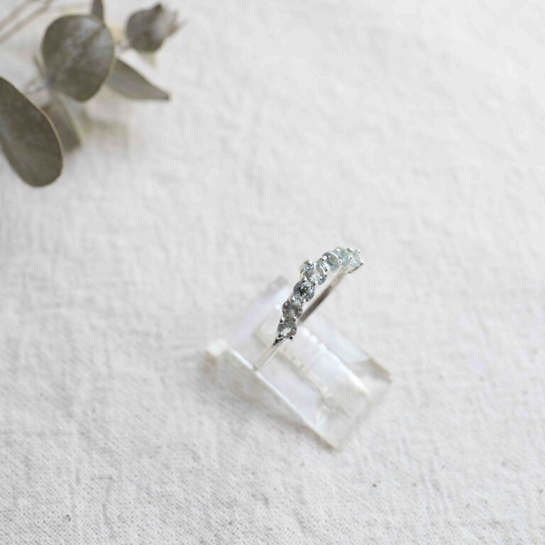 Bague Topaze bleue - Ixia