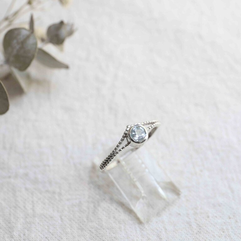 Bague Topaze bleue - Ariel
