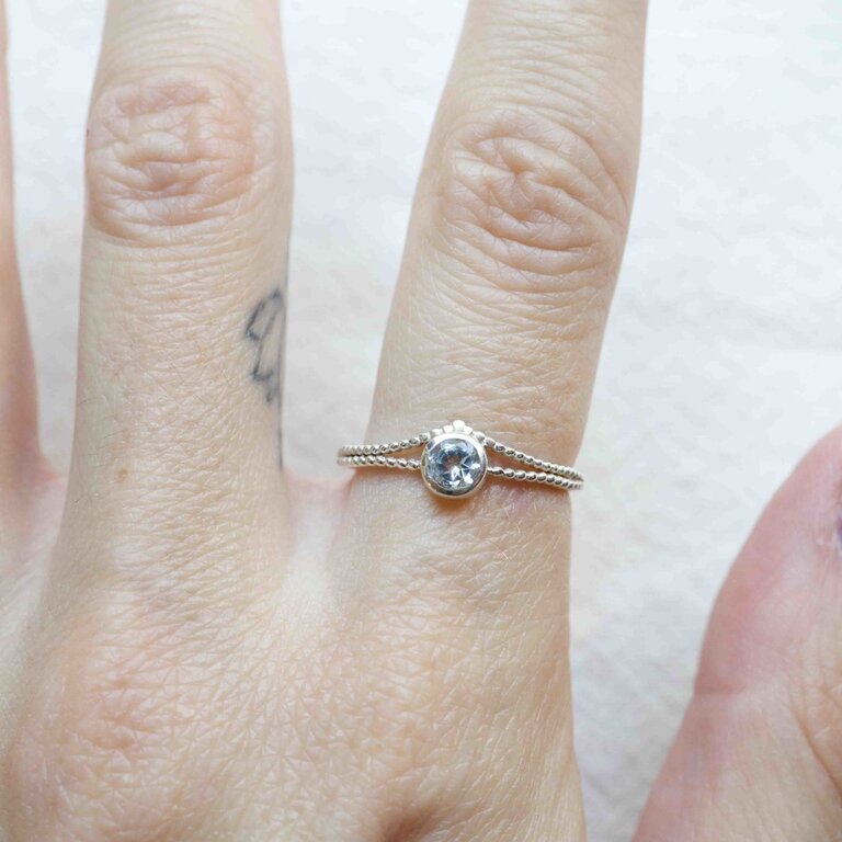 Blue Topaz Ring - Ariel