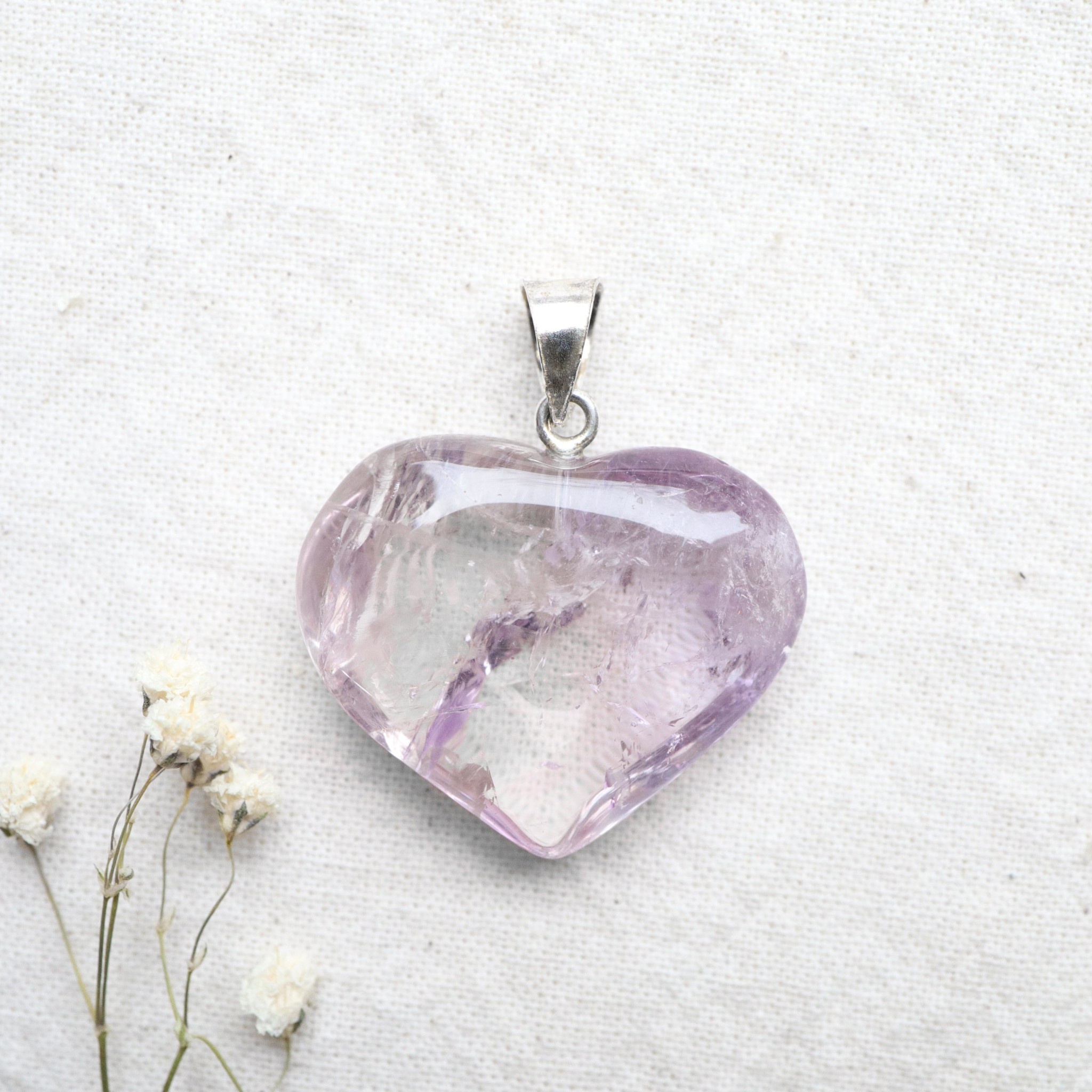 Amethyst Pendant - Coeur