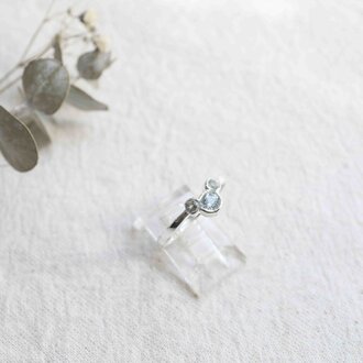 Blue Topaz Ring - Mickey Blue Topaz Ring - Mickey