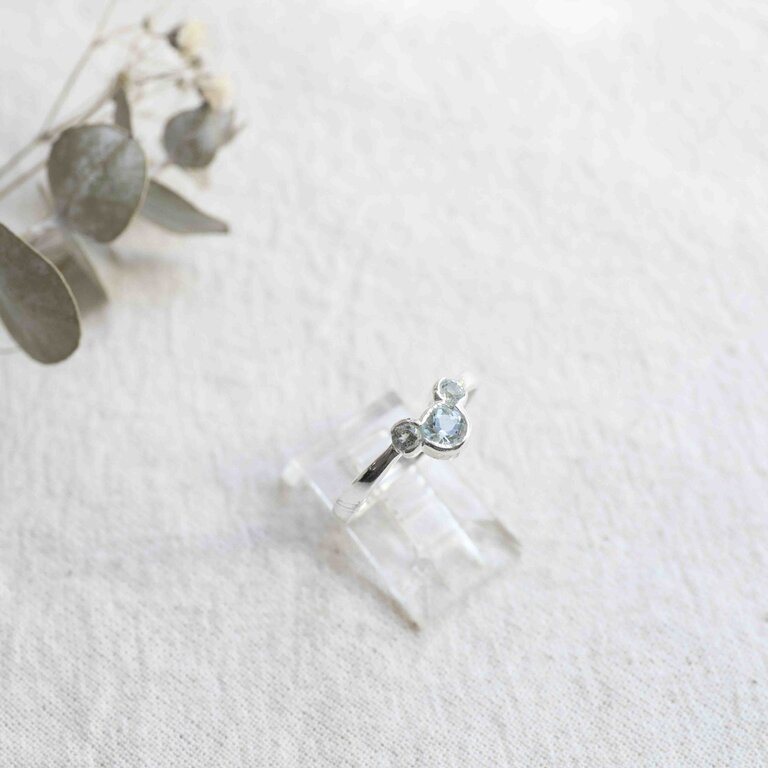 Bague Topaze bleue - Mickey