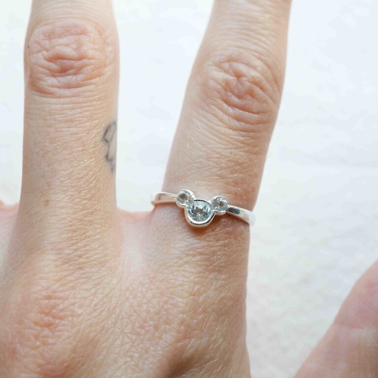 Blue Topaz Ring - Mickey