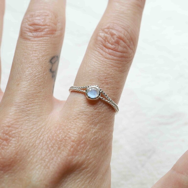 Bague Pierre de lune - Ariel