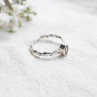 Bague Péridot - Torsade Bague Péridot - Torsade
