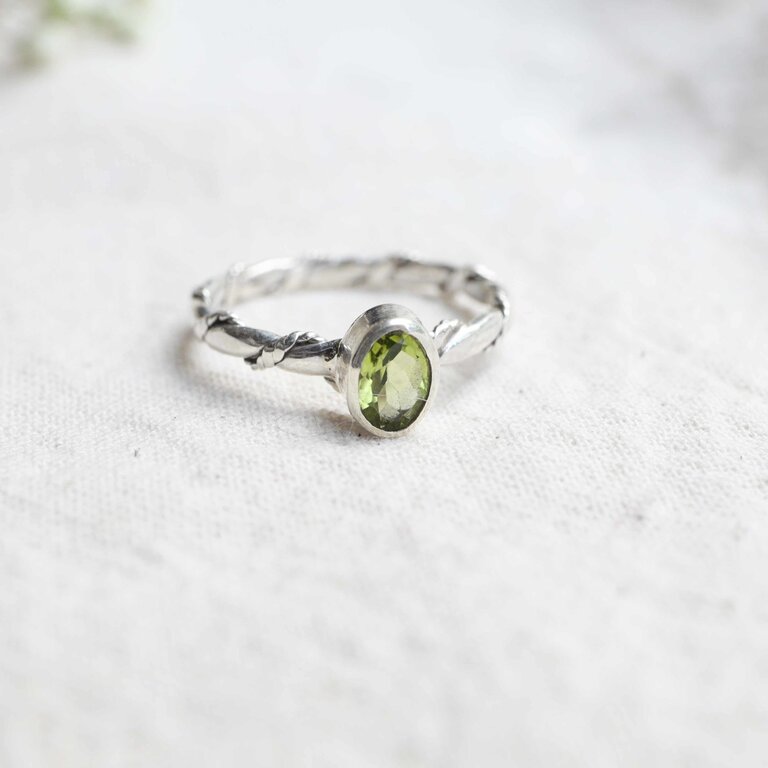 Bague Péridot - Torsade