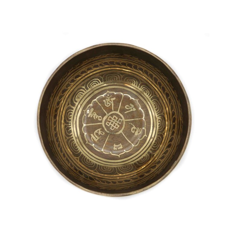 Tibetain bowl 690-790g - Carved