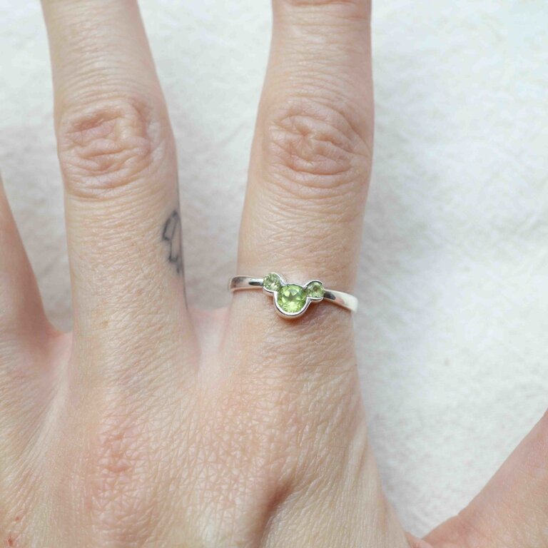 Peridot Ring - Mickey