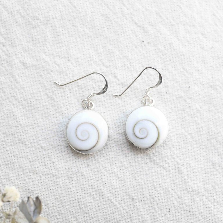 Boucles d'oreilles Oeil de st-lucie - Rond