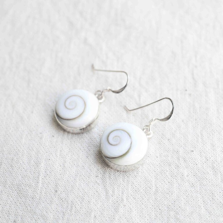 Boucles d'oreilles Oeil de st-lucie - Rond