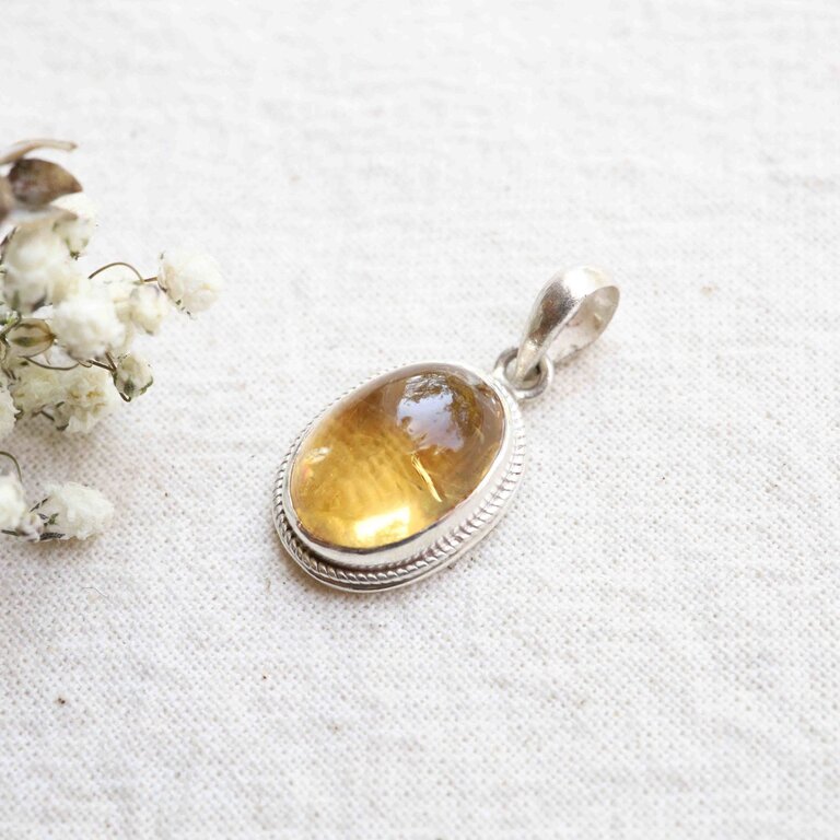Citrine Pendant - Hortensia