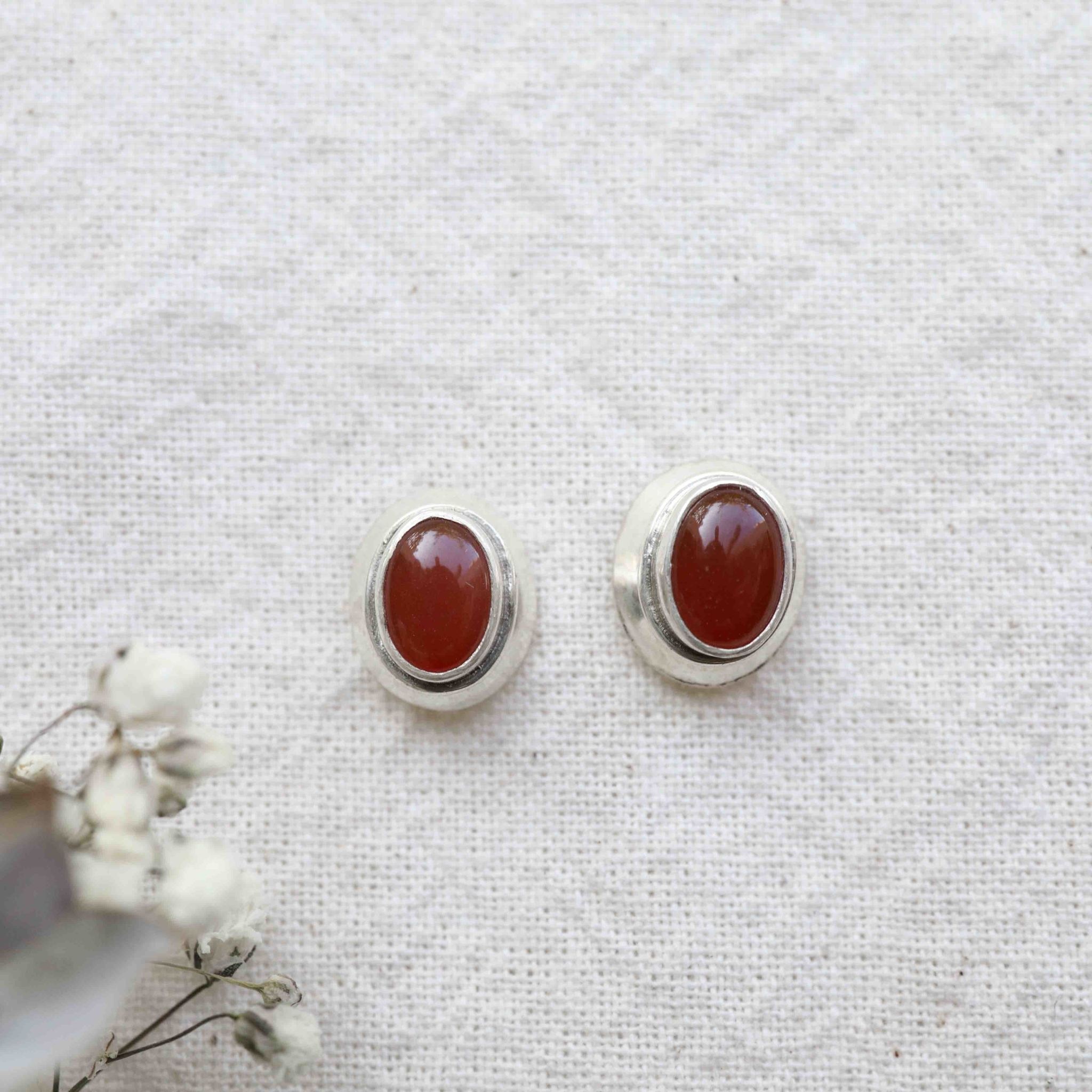 Carnelian Earrings - Aloès