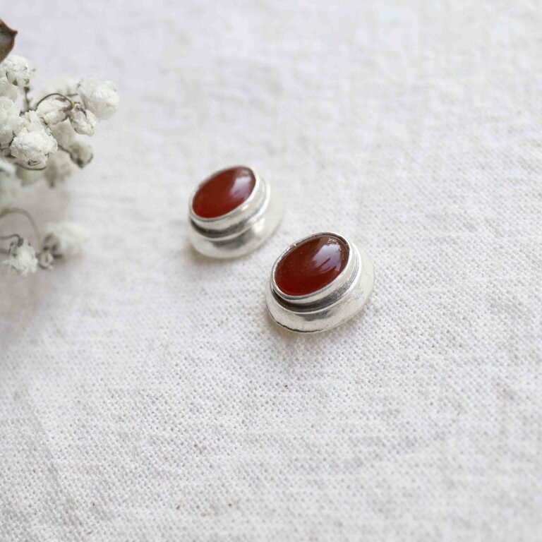 Carnelian Earrings - Aloès