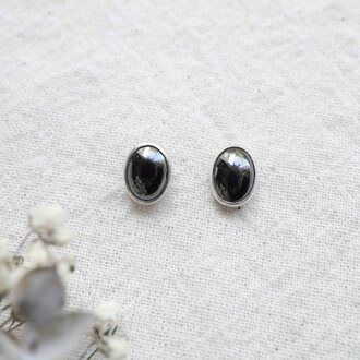 Boucles d'oreilles Hématite - Simple Boucles d'oreilles Hématite - Simple