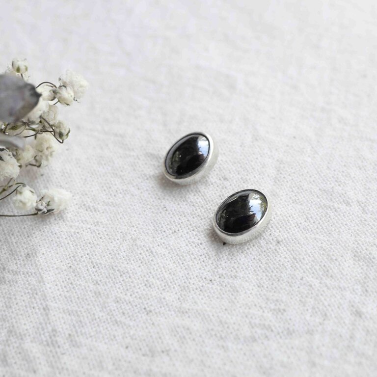 Boucles d'oreilles Hématite - Simple