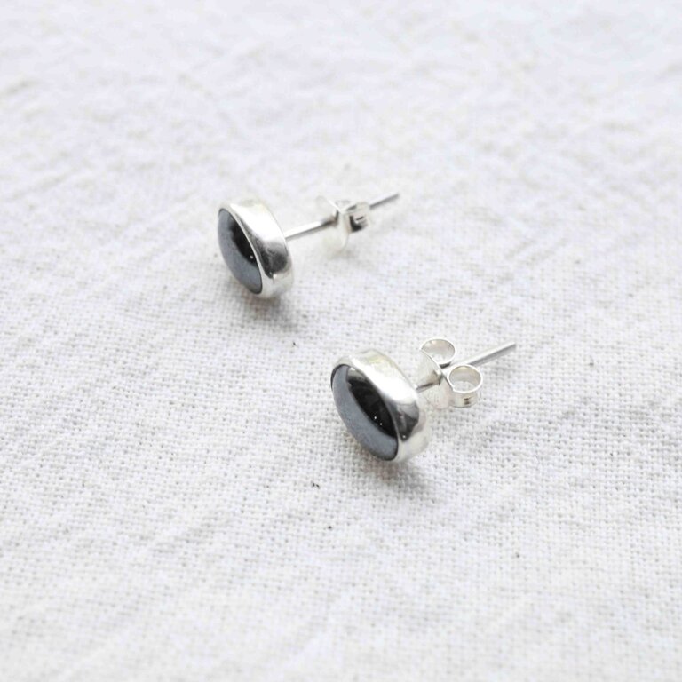 Boucles d'oreilles Hématite - Simple
