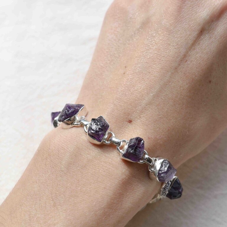 Amethyst Bracelet - Brut