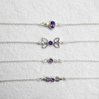 Bracelet Améthyste - Élégance Bracelet Améthyste - Élégance