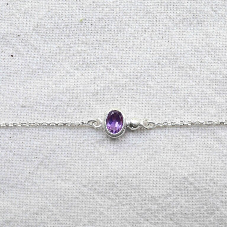 Amethyst Bracelet - Élégance