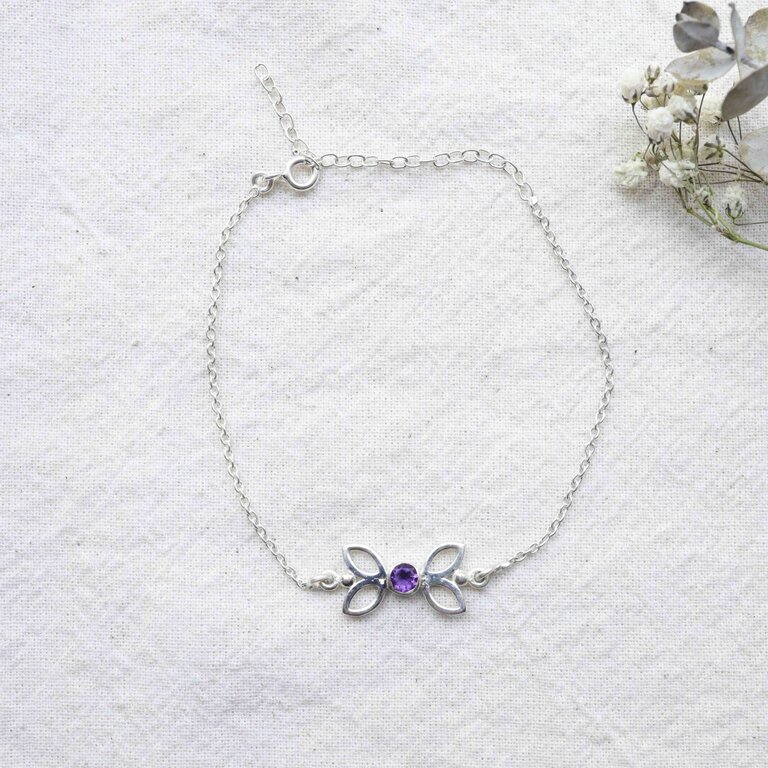 Amethyst Bracelet - Élégance