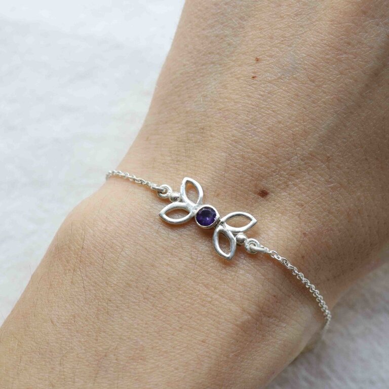 Amethyst Bracelet - Élégance