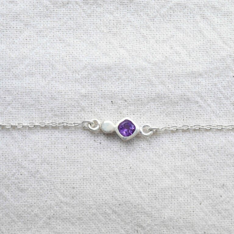 Amethyst Bracelet - Élégance